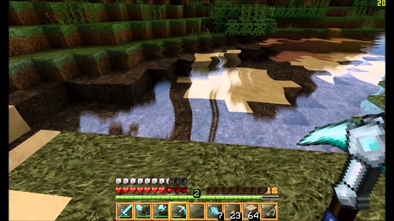 Minecraft Water Shader Largio 1.4.7 - YouTube