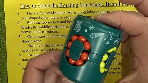 How to Solve the Cans Magic Bean Puzzle - Rotating Cans Spinner Cube Puzzle - Step by Step Tutorial