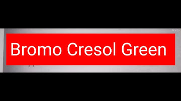 How to prepare Bromo Cresol Green solution