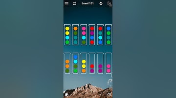 Ball sort puzzle level 151 solution #yellowbulb