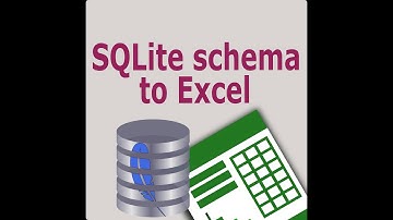 Sqlite Schema To Excel