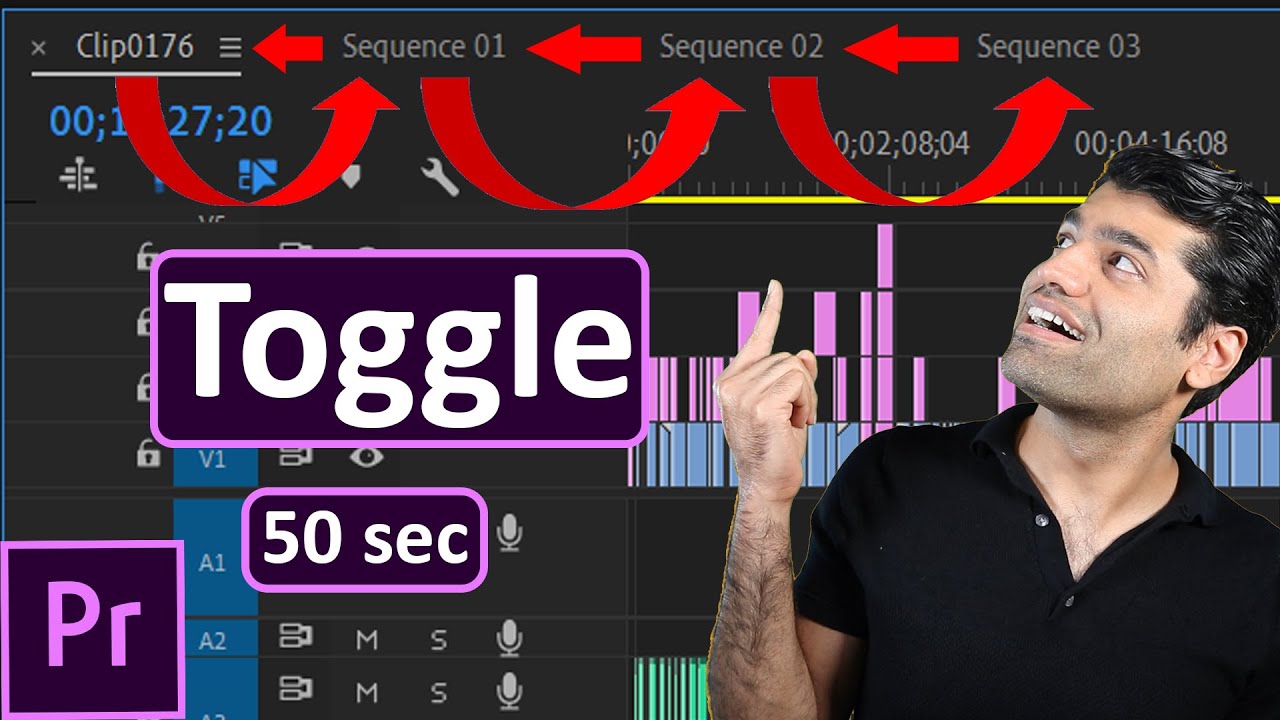Toggling between sequences in Premiere Pro YouTube