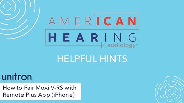 How to Pair Remote Plus App Moxi V-RS - Apple (Unitron)