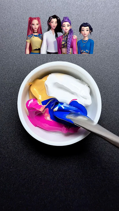 KPop Demon Hunters Color Mixing(Part 104)#kpopdemonhunter #golden #colormixing #huntrix