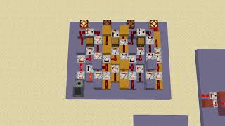 Small binary counter (ADC using Minecraft Redstone)