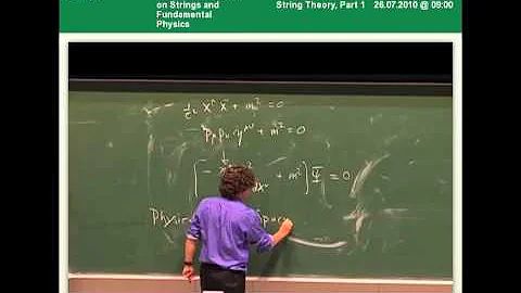 Neil Lambert - Introduction to String Theory, Part 1