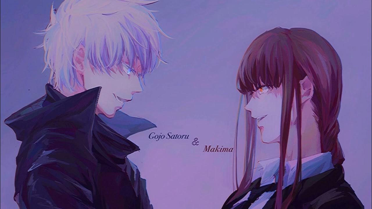 Ты сильный потому что сатору годжо или. Gojo and Makima. Makima x Gojo. Gojo Satoru Makima Art. Gojo vs Makima.