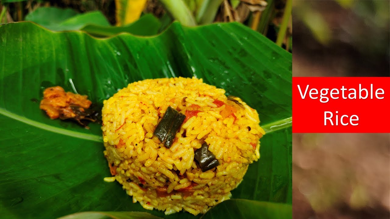Easy Vegetable Rice in Tamil Thakkali Sadam in Tamil Tomato Rice