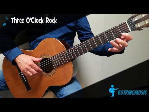 🎸 Gitaarles voor beginners - Guitar Train 1 - Three O'Clock Rock - Marcel van Dorst
