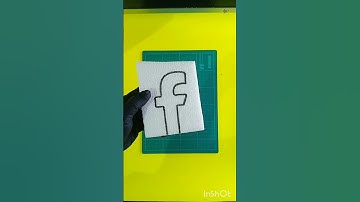 Satisfying  Foam Cutting ✂ Letter F (Facebook) , #asmr #cuttingfoam #styrofoam #diy #Craft