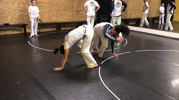 Capoeira sequence of negativa