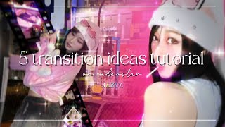 5 Transition ideas tutorial on VIDEOSTAR! | AEZUL