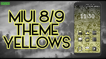 MIUI 8 / MIUI 9 Third Party Theme - Yellows | 2017