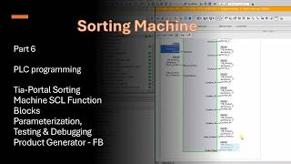 TIA Portal SCL Tutorial | Function Block Parameterization, Testing & Debugging (Sorting Machine)