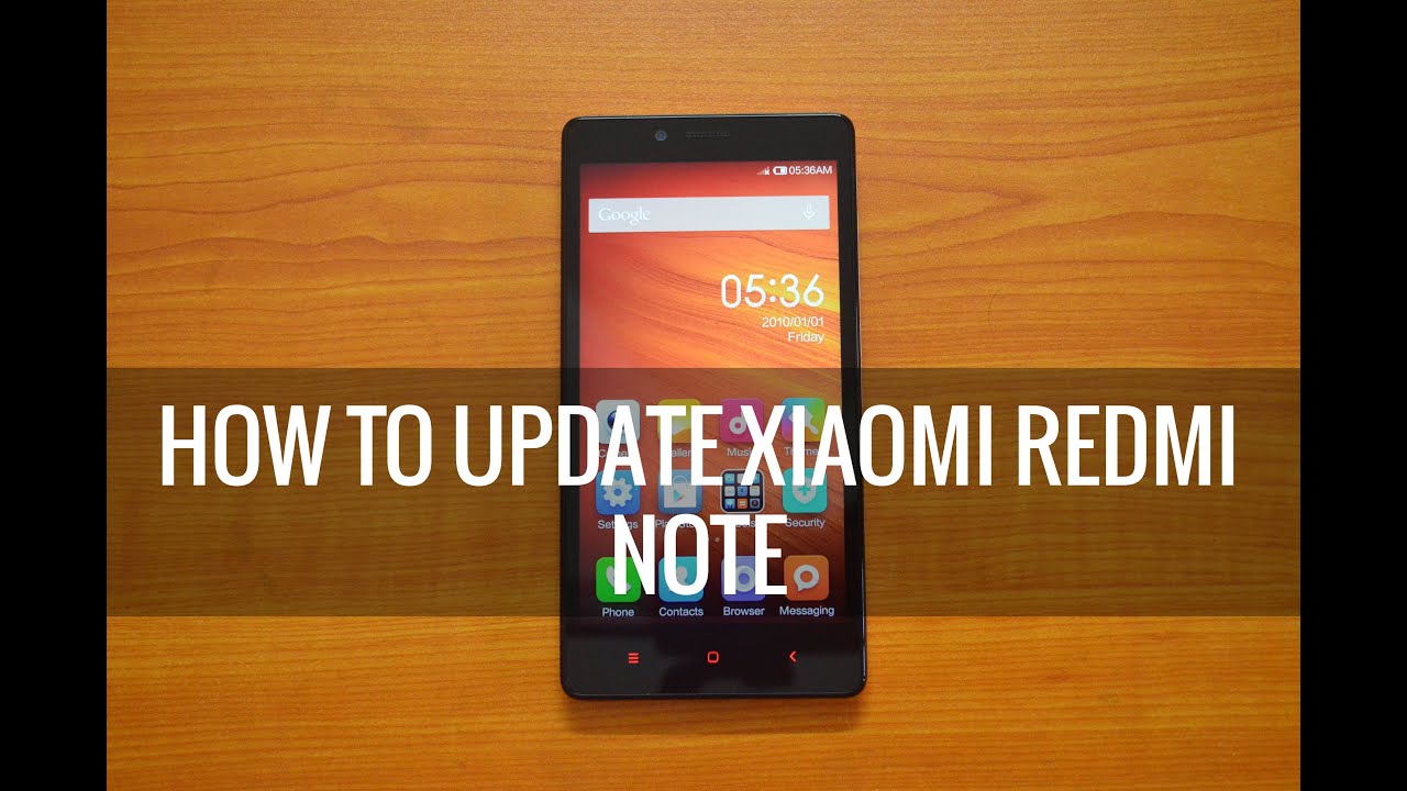 How to Update Xiaomi Redmi Note to Latest Version - YouTube