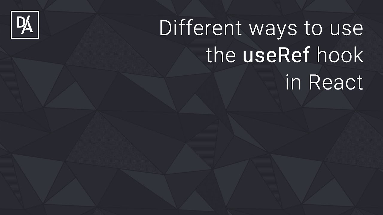 Different ways to use the useRef hook in React YouTube