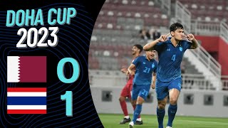 ไฮไลท์ฟุตบอล กาตาร์ 0-1 ไทย | U23 โดฮาคัพ 2023 #ล่าสุด