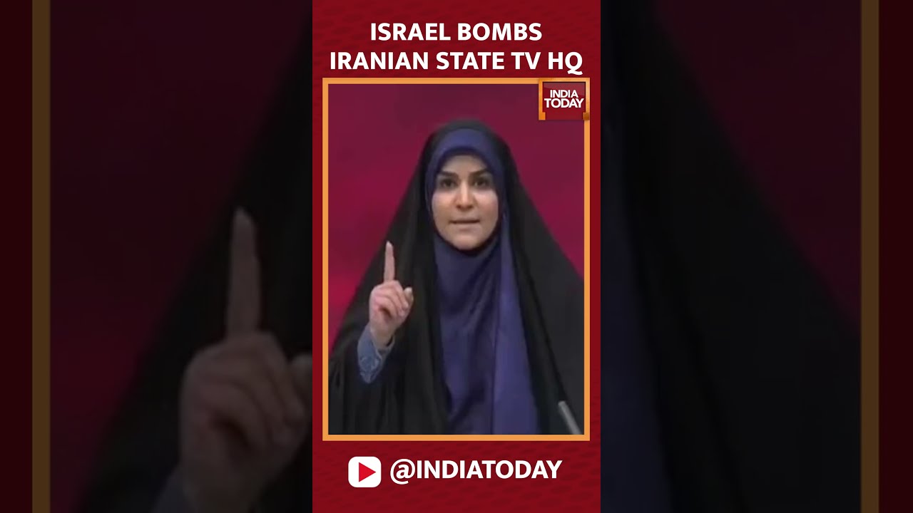 Video Israel Bombs Iranian State TV Headquarters Forces Anchor To Take Cover