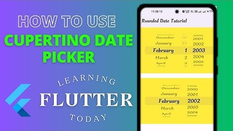 how to make a rounded Date picker in flutter #flutter #datepicker