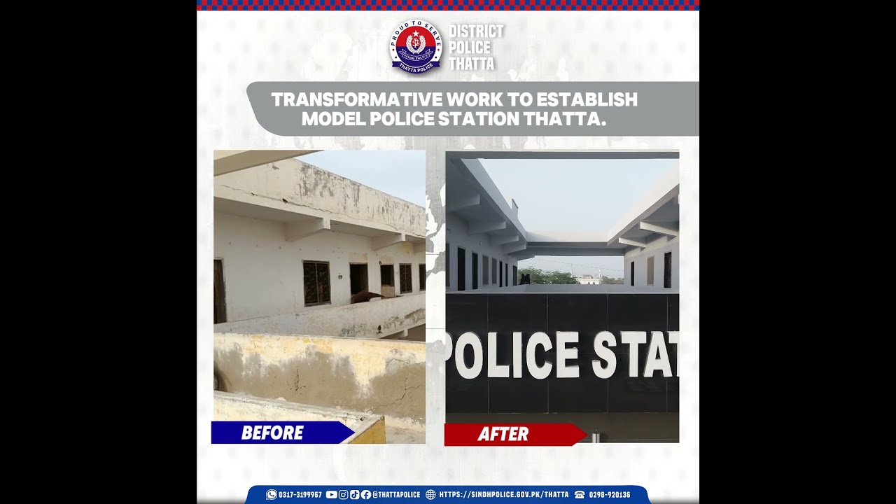 Transformative Work to establish Model Police Station Thatta.