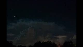 Late Summer thunderstorm with time lapse
