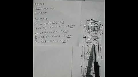 MODULE 1 | PART 4 | TYPE 2 | DOUBLE RIVETED LAP JOINT (CHAIN TYPE) |  MACHINE DRAWING