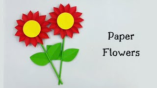 How To Make Easy Paper Flowers For Kids / Nursery Craft Ideas / Paper Craft Easy / KIDS crafts