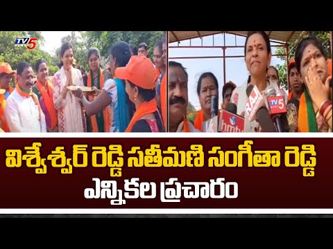 BJP MP Candidate Konda Vishweswar Reddy Wife Sangeetha Reddy Election Campaign | TV5 News - TV5NEWS