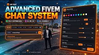 FiveM Chat Script 2026 | AW Chat – 3D /me /do, Channels & Anti-Spam | QBCore, Qbox, ESX