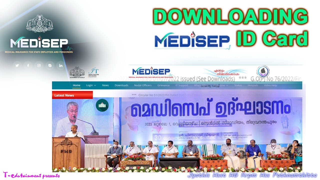 Downloading MEDISEP ID card Kerala ! MEDICAL INSURANCE FOR STATE EMPLOYEES AND PENSIONERS YouTube