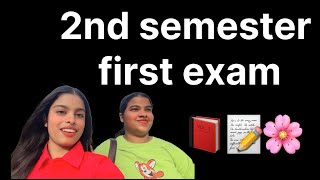 2nd Semester First Exam Vlog | DU Stadium Exam Day With My Sister 📚✨