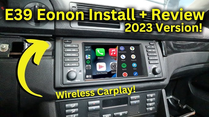 Installation autoradio GPS Multimédia Apple CarPlay Bmw e39 