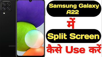 How to enable split screen in Samsung Galaxy A22 || Samsung Galaxy A22 split screen ||