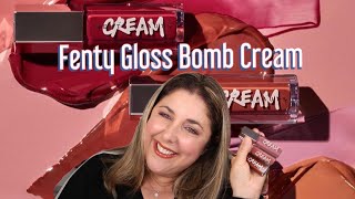 FENTY! New Gloss Bomb Cream Color Drip Lip Cream! Demo and Comparisons!