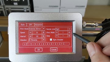 Meenjet MX1 Printer - Review of the Print Settings Screen