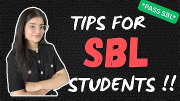 Ultimate Tips to Ace Your SBL Exam! #acca #students #youtube