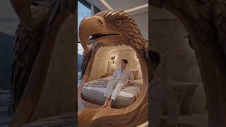 Eagle Bed !! #asmr #ai #interiordesign #bed #eagle