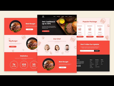 Demo: Responsive Food Website With NPM Package Manager | HTML, CSS & JavaScript