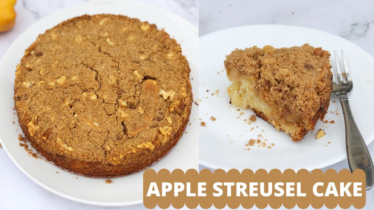 APPLE STREUSEL CAKE | HOW TO MAKE APPLE STREUSEL COFFEE CAKE | CHRISTMAS SPECIAL APPLE STREUSEL CAKE | Deepali Ohri