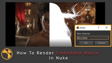 Nuke Tutorial - How to render Embedded matte in nuke in hindi