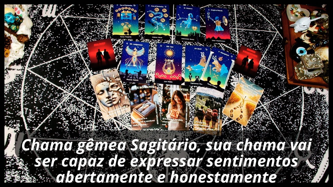 Chama gêmea Sagitário, sua chama vai ser capaz de expressar sentimentos abertamente e honestamente