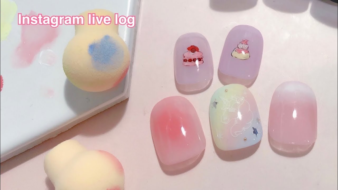 スポンジでぽんぽん簡単レインボーグラデーション🌈【Instagram live】