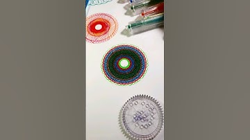 5-Color Spirograph Art #spirograph #satisfying #relaxing #asmr #art #shorts  #satisfying #relaxing