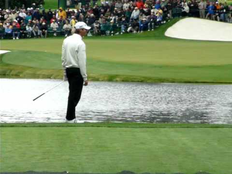 Masters -Vijay Singh-ACE- Another View - Skips Ball Across Water- Hole In One  4/7/09