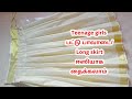 Pattu paavadai cutting and stitching | Long skirt stitching