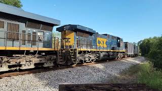 CSX Phosphate Train B371 Takes The Edison Wye