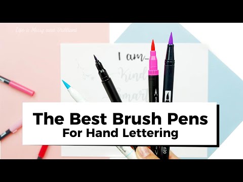 5 Types of Brush Pens for Hand Lettering Beginners - Ensign Insights