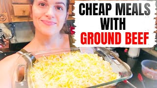 CHEAP \& EASY MEALS WITH GROUND BEEF | CHEAP MEALS ON A BUDGET