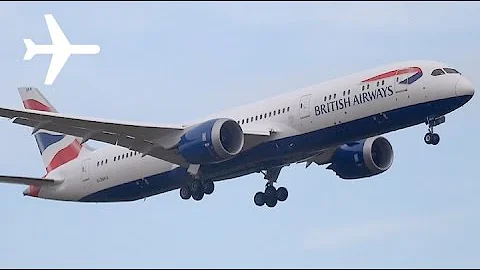 British Airways B787-9 Dreamliner Landing at London Heathrow Airport