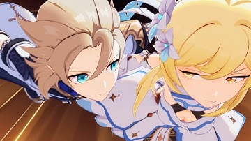 The way Albedo saves Lumine from falling... 😳